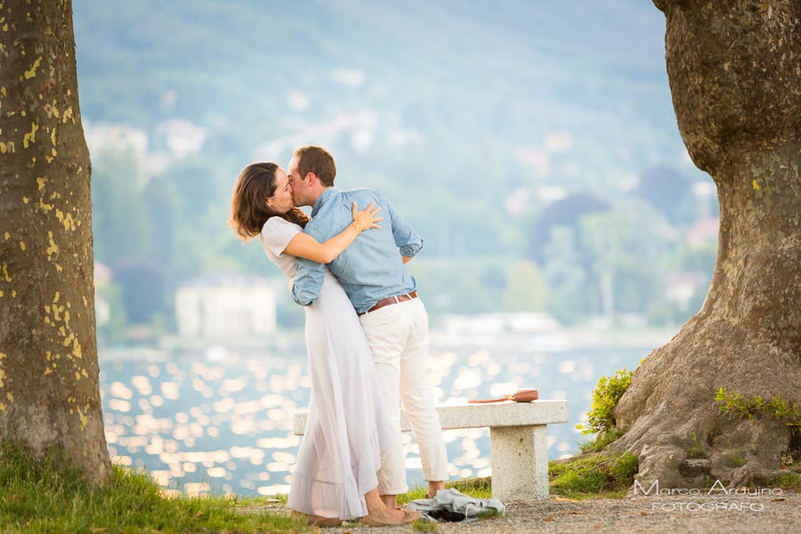 proposta di matrimonio sul lago Maggiore
