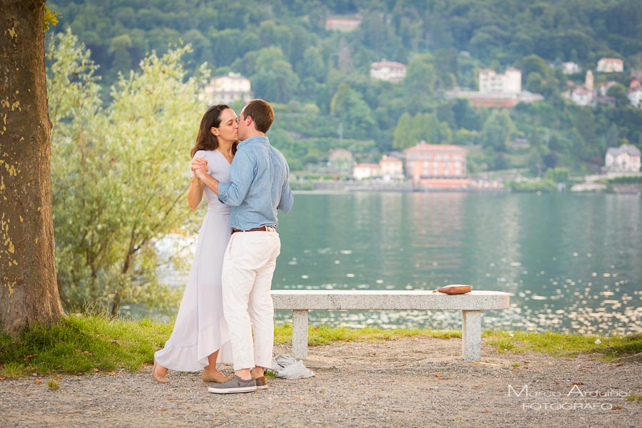 proposta di matrimonio sul lago Maggiore