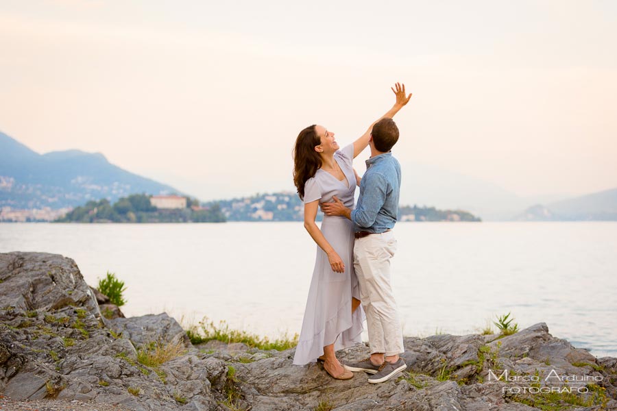 engagement sul lago maggiore